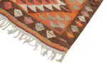 Herki Eskitme Multi Pamuk Üzerine Yün El Dokuma Kilim-101x321 - Görsel 4