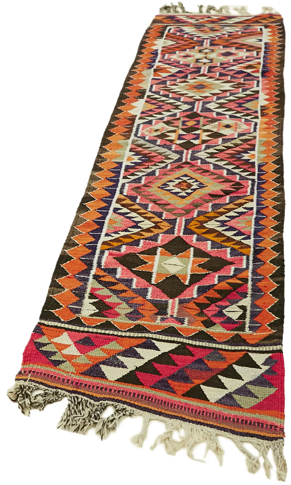 Herki Eskitme Multi Pamuk Üzerine Yün El Dokuma Kilim-090x348 - Görsel 3
