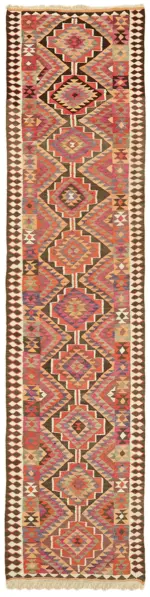 Herki Eskitme Multi Pamuk Üzerine Yün El Dokuma Kilim-090x347