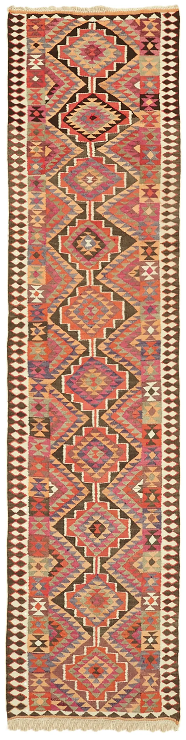 Herki Eskitme Multi Pamuk Üzerine Yün El Dokuma Kilim-090x347 - Görsel 1