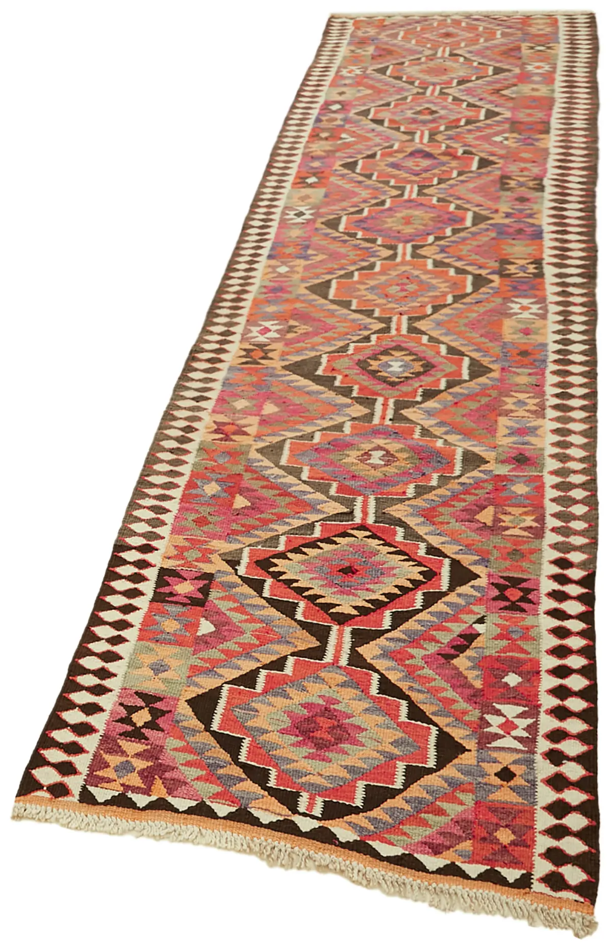 Herki Eskitme Multi Pamuk Üzerine Yün El Dokuma Kilim-090x347 - Görsel 3