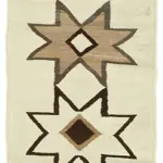 Herki Eskitme Beyaz Pabek Üzerine Yün El Dokuma Kilim-078x283