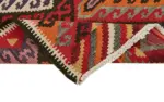 Herki Eskitme Multi Pamuk Üzerine Yün El Dokuma Kilim-083x322 - Görsel 6