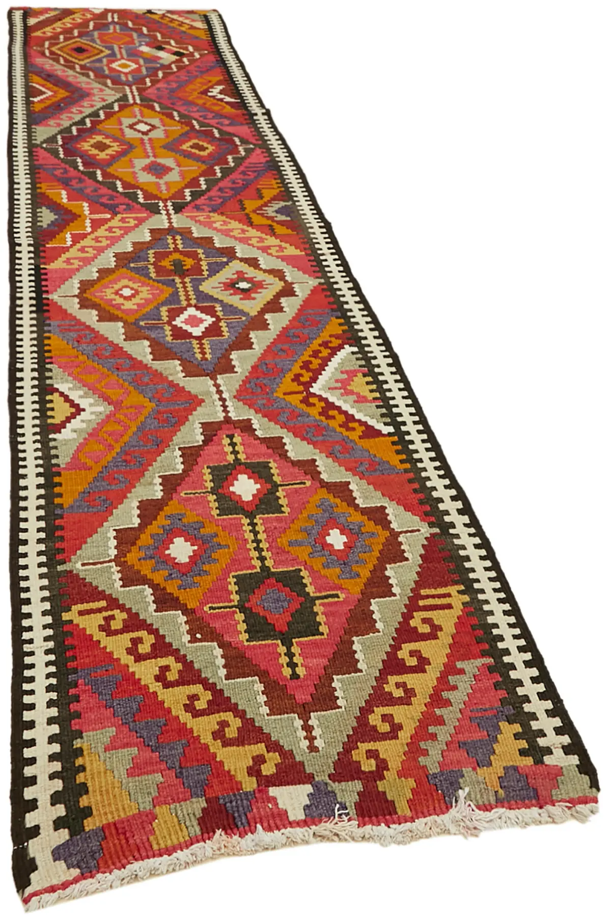 Herki Eskitme Multi Pamuk Üzerine Yün El Dokuma Kilim-090x383 - Görsel 2
