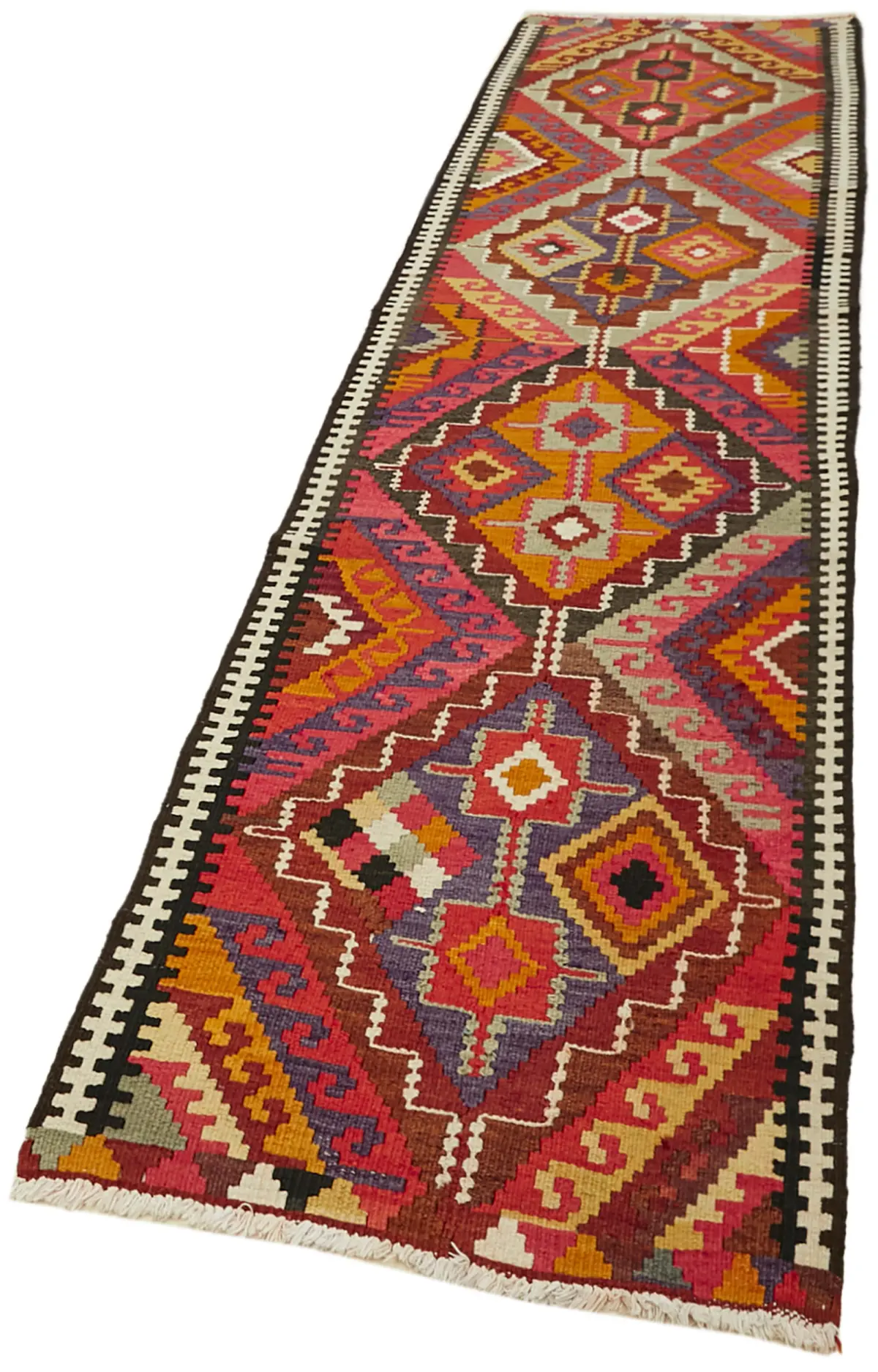 Herki Eskitme Multi Pamuk Üzerine Yün El Dokuma Kilim-090x383 - Görsel 3