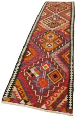 Herki Eskitme Multi Pamuk Üzerine Yün El Dokuma Kilim-090x383 - Görsel 3