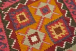 Herki Eskitme Multi Pamuk Üzerine Yün El Dokuma Kilim-090x383 - Görsel 5