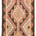 Herki Eskitme Multi Pamuk Üzerine Yün El Dokuma Kilim-092x346