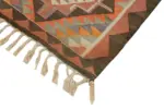 Herki Eskitme Multi Pamuk Üzerine Yün El Dokuma Kilim-092x346 - Görsel 4