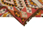 Herki Eskitme Multi Pamuk Üzerine Yün El Dokuma Kilim-092x292 - Görsel 6