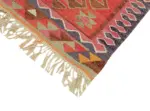 Herki Eskitme Multi Pamuk Üzerine Yün El Dokuma Kilim-098x320 - Görsel 4