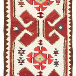 Herki Eskitme Multi Pamuk Üzerine Yün El Dokuma Kilim-096x332