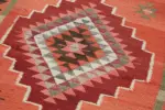 Herki Eskitme Multi Pamuk Üzerine Yün El Dokuma Kilim-098x313 - Görsel 5