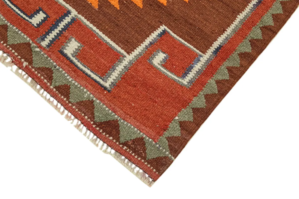 Herki Eskitme Multi Pamuk Üzerine Yün El Dokuma Kilim-090x318 - Görsel 4