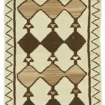 Herki Eskitme Multi Pamuk Üzerine Yün El Dokuma Kilim-092x305