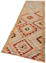 Herki Eskitme Multi Pamuk Üzerine Yün El Dokuma Kilim-090x322 - Görsel 3