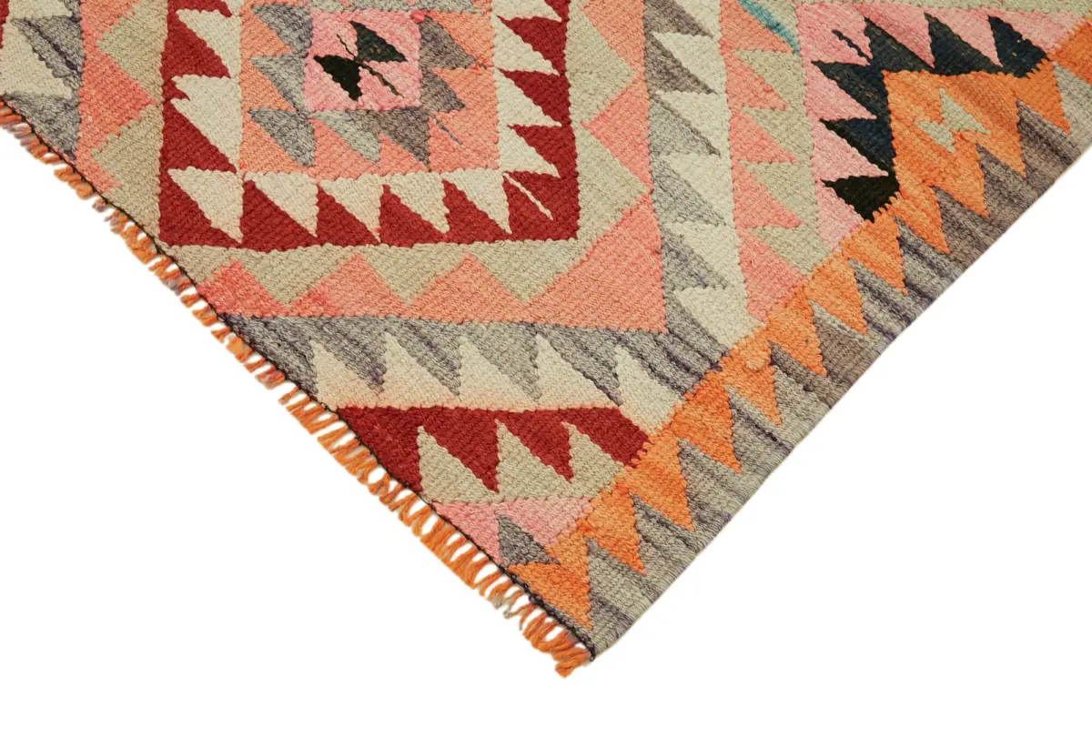 Herki Eskitme Multi Pamuk Üzerine Yün El Dokuma Kilim-090x322 - Görsel 4