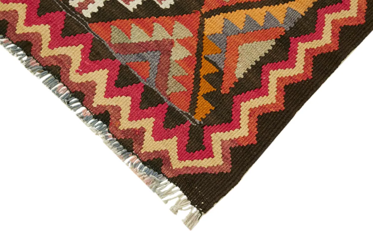 Herki Eskitme Multi Pamuk Üzerine Yün El Dokuma Kilim-080x350 - Görsel 4