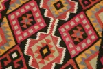 Herki Eskitme Multi Pamuk Üzerine Yün El Dokuma Kilim-080x350 - Görsel 5
