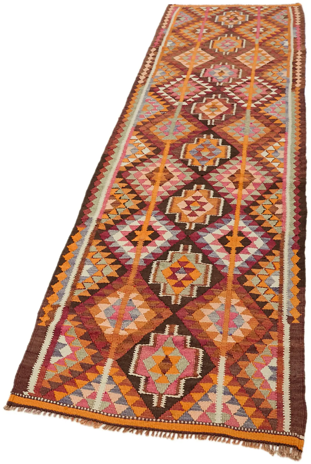 Herki Eskitme Multi Pamuk Üzerine Yün El Dokuma Kilim-090x328 - Görsel 3