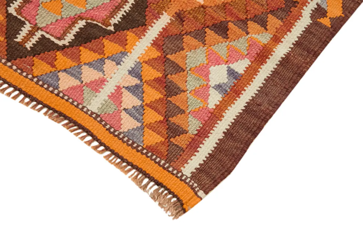 Herki Eskitme Multi Pamuk Üzerine Yün El Dokuma Kilim-090x328 - Görsel 4
