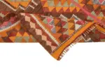 Herki Eskitme Multi Pamuk Üzerine Yün El Dokuma Kilim-090x328 - Görsel 6