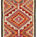 Herki Eskitme Multi Pamuk Üzerine Yün El Dokuma Kilim-090x322
