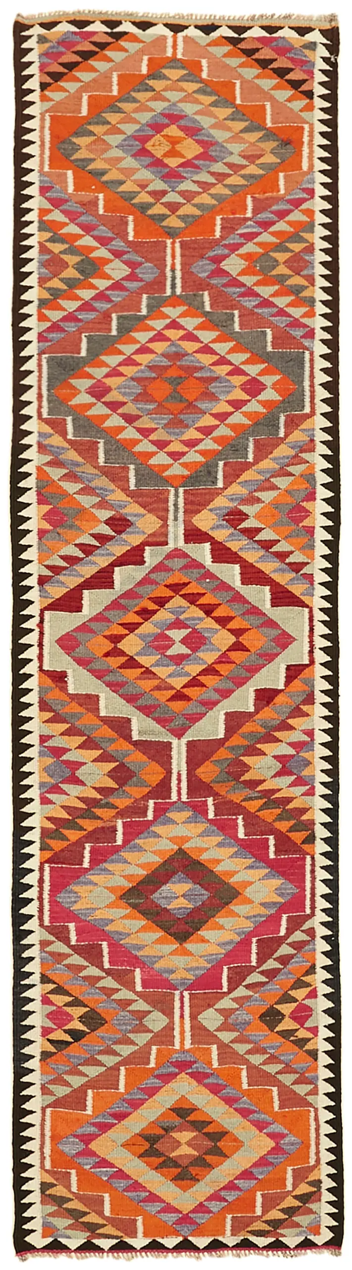 Herki Eskitme Multi Pamuk Üzerine Yün El Dokuma Kilim-090x322 - Görsel 1