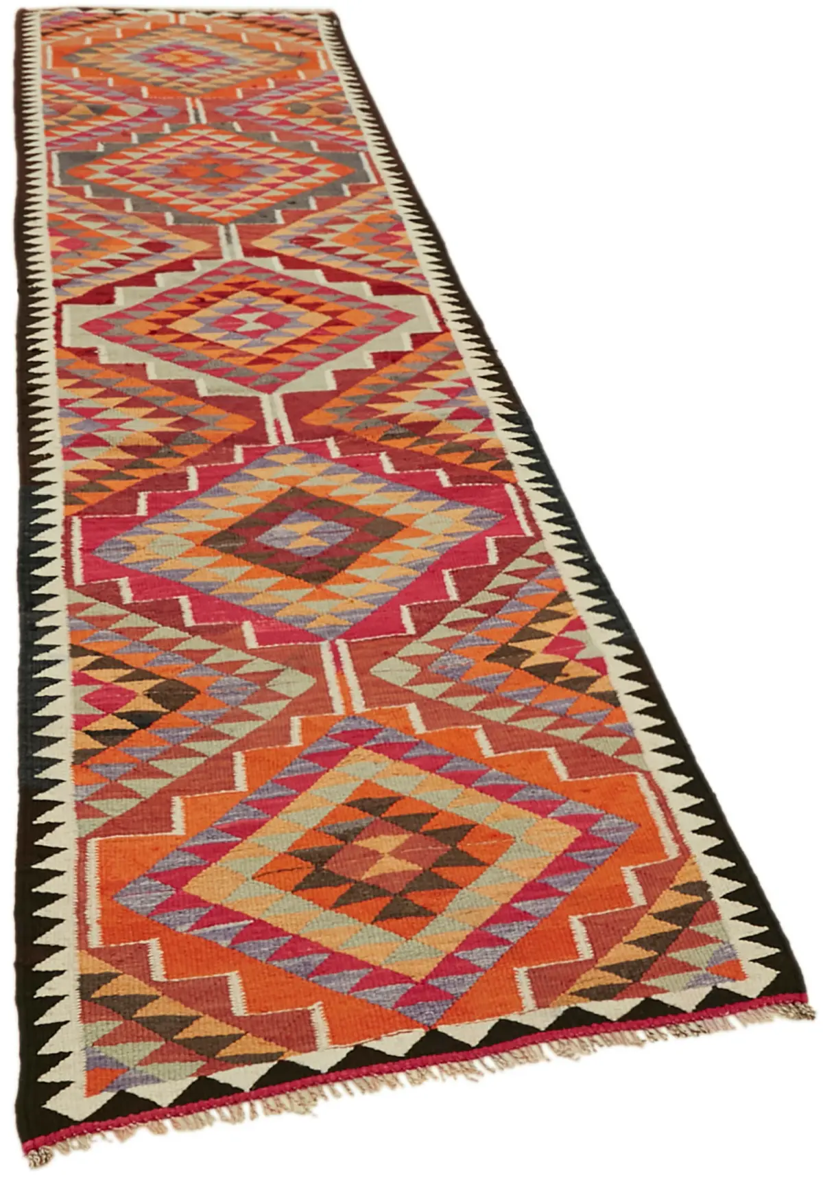Herki Eskitme Multi Pamuk Üzerine Yün El Dokuma Kilim-090x322 - Görsel 2