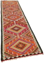 Herki Eskitme Multi Pamuk Üzerine Yün El Dokuma Kilim-090x322 - Görsel 2