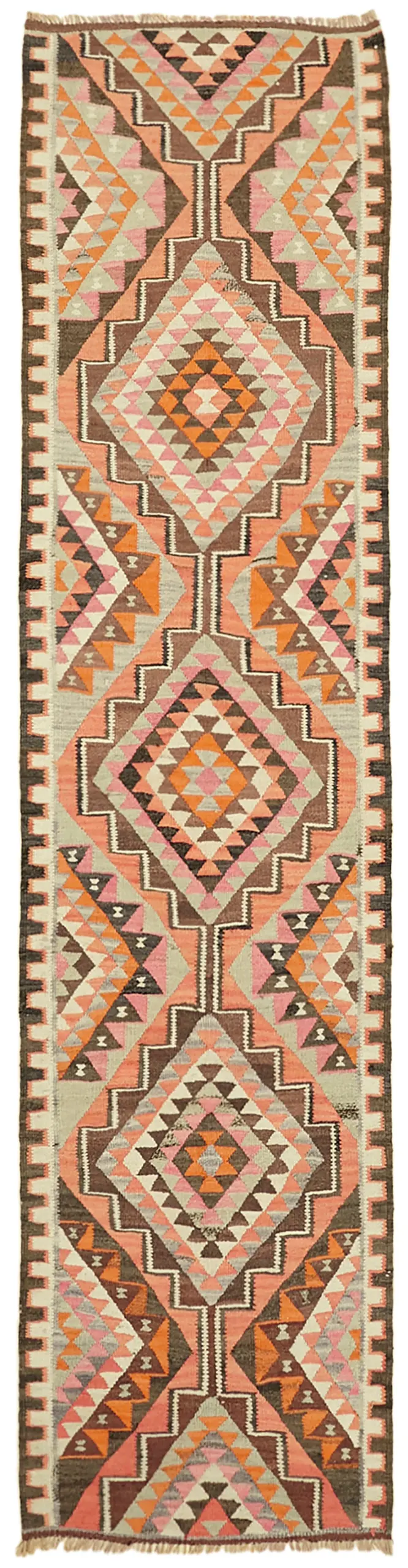 Herki Eskitme Multi Pamuk Üzerine Yün El Dokuma Kilim-090x344 - Görsel 1