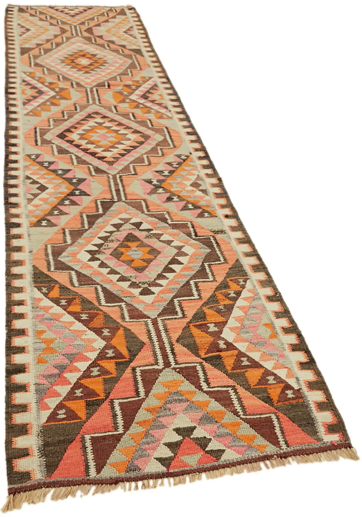 Herki Eskitme Multi Pamuk Üzerine Yün El Dokuma Kilim-090x344 - Görsel 2