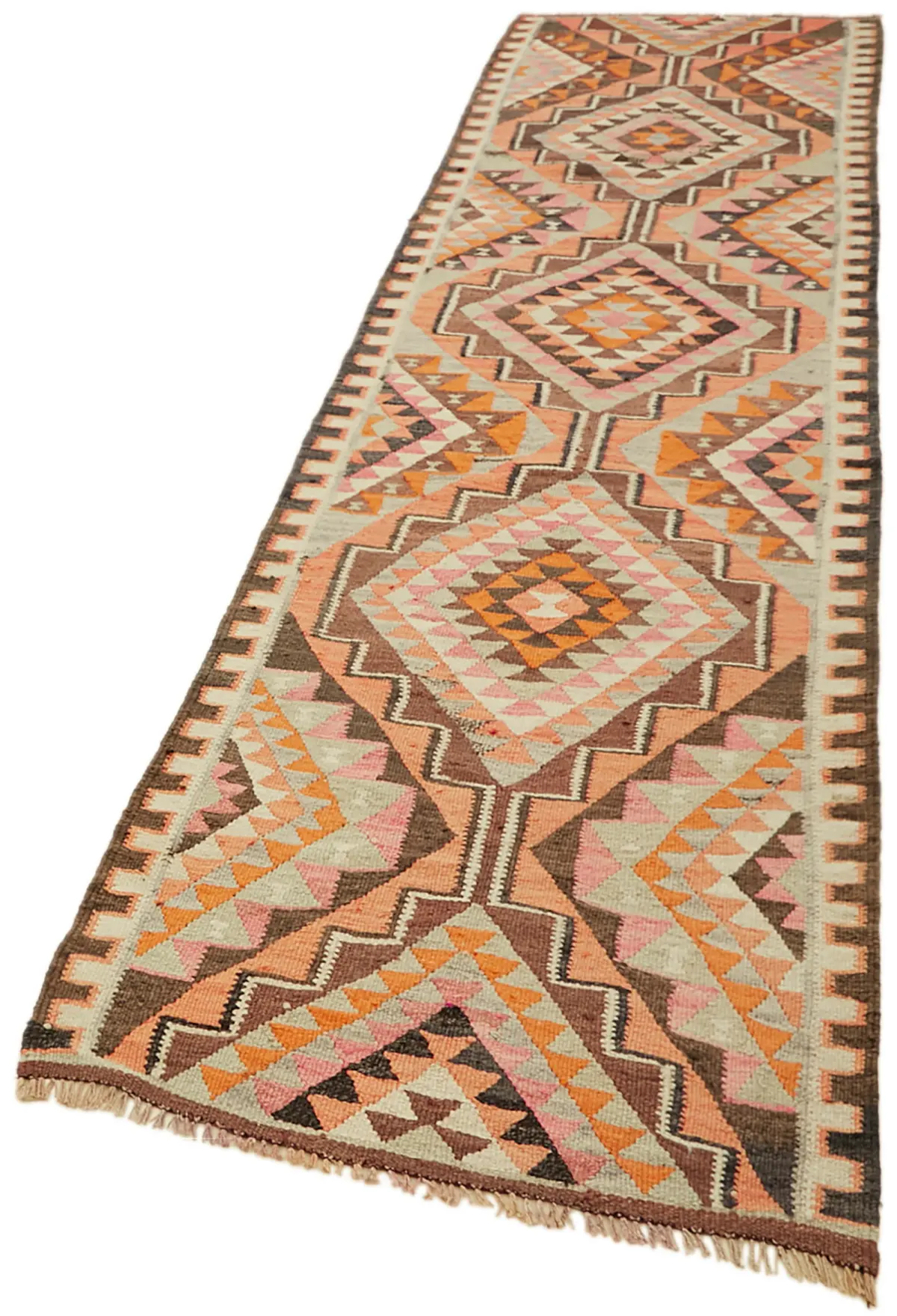Herki Eskitme Multi Pamuk Üzerine Yün El Dokuma Kilim-090x344 - Görsel 3