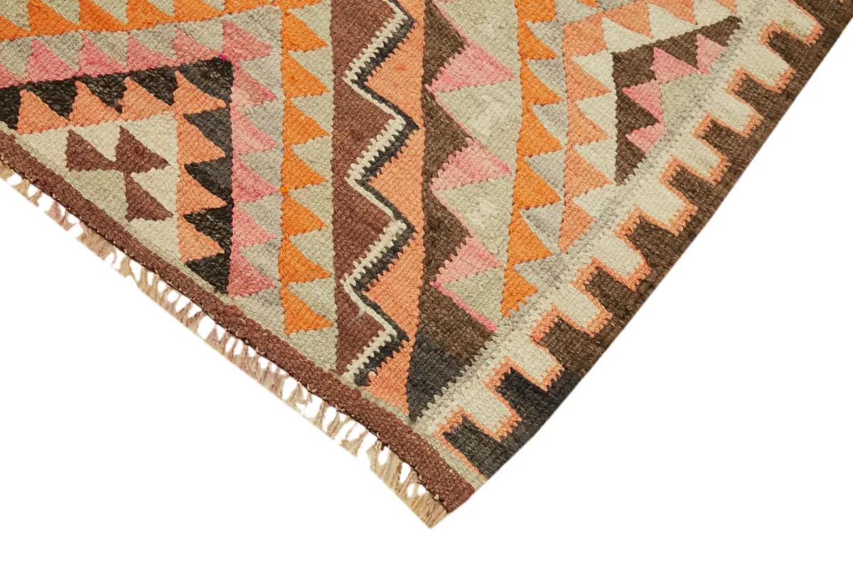 Herki Eskitme Multi Pamuk Üzerine Yün El Dokuma Kilim-090x344 - Görsel 4
