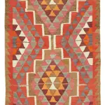 Herki Eskitme Multi Pamuk Üzerine Yün El Dokuma Kilim-096x348