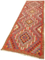 Herki Eskitme Multi Pamuk Üzerine Yün El Dokuma Kilim-096x348 - Görsel 3