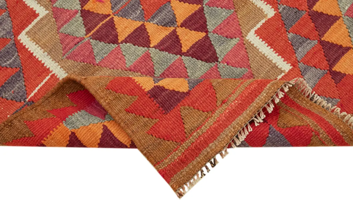 Herki Eskitme Multi Pamuk Üzerine Yün El Dokuma Kilim-096x348 - Görsel 6