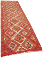 Herki Eskitme Multi Pamuk Üzerine Yün El Dokuma Kilim-098x322 - Görsel 2