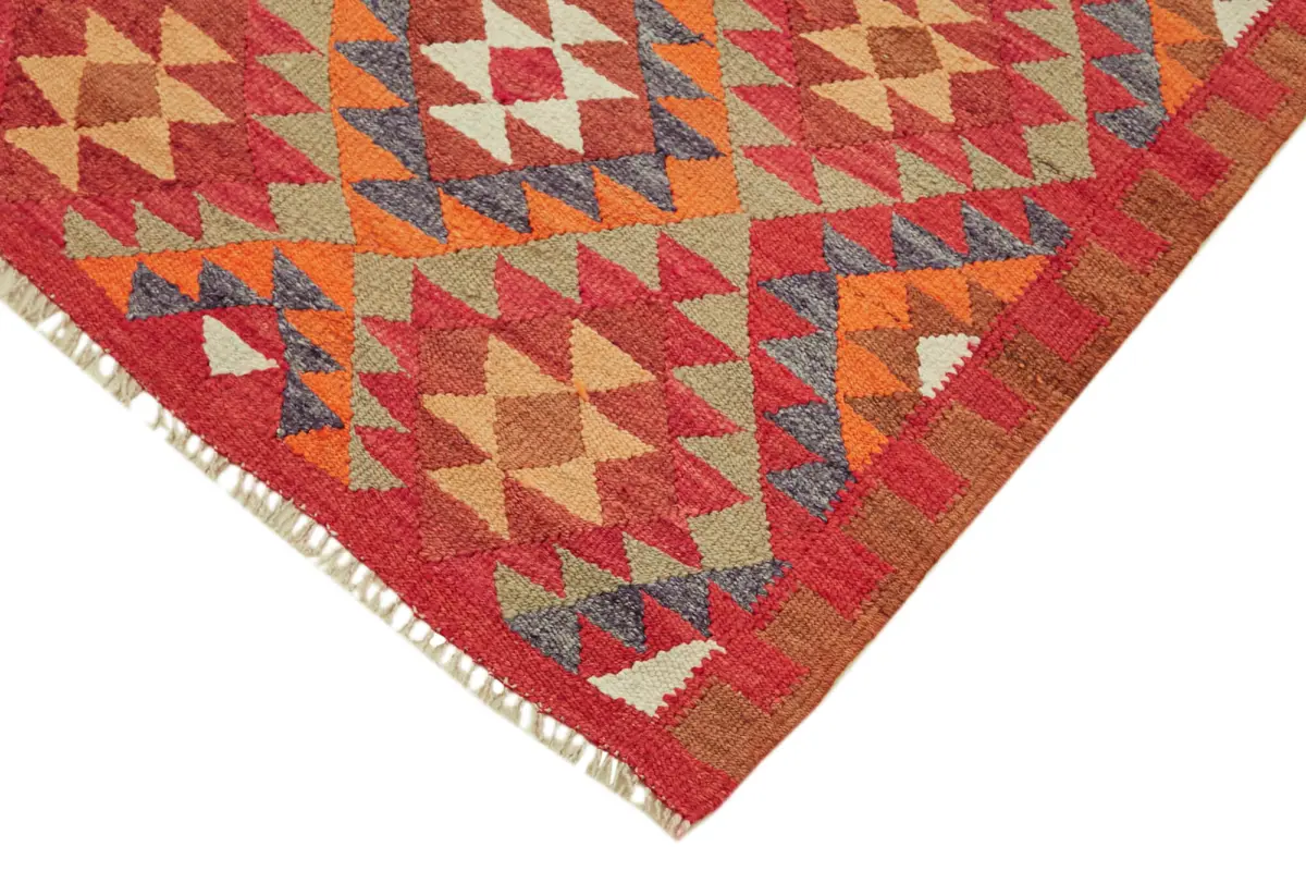 Herki Eskitme Multi Pamuk Üzerine Yün El Dokuma Kilim-098x322 - Görsel 4
