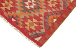 Herki Eskitme Multi Pamuk Üzerine Yün El Dokuma Kilim-098x322 - Görsel 4