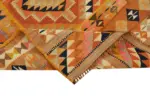 Herki Eskitme Multi Pamuk Üzerine Yün El Dokuma Kilim-097x307 - Görsel 6