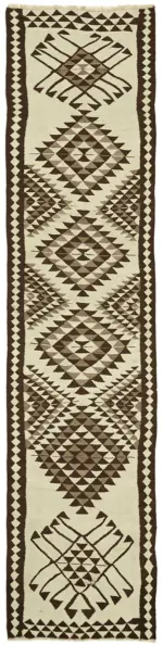 Herki Eskitme Multi Pamuk Üzerine Yün El Dokuma Kilim-095x373