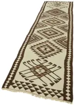 Herki Eskitme Multi Pamuk Üzerine Yün El Dokuma Kilim-095x373 - Görsel 3