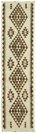 Herki Eskitme Multi Pamuk Üzerine Yün El Dokuma Kilim-096x360