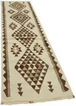 Herki Eskitme Multi Pamuk Üzerine Yün El Dokuma Kilim-096x360 - Görsel 2