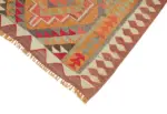 Herki Eskitme Multi Pamuk Üzerine Yün El Dokuma Kilim-107x342 - Görsel 4
