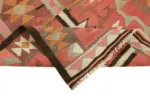 Herki Eskitme Multi Pamuk Üzerine Yün El Dokuma Kilim-093x344 - Görsel 6