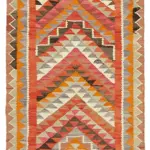 Herki Eskitme Multi Pamuk Üzerine Yün El Dokuma Kilim-092x320