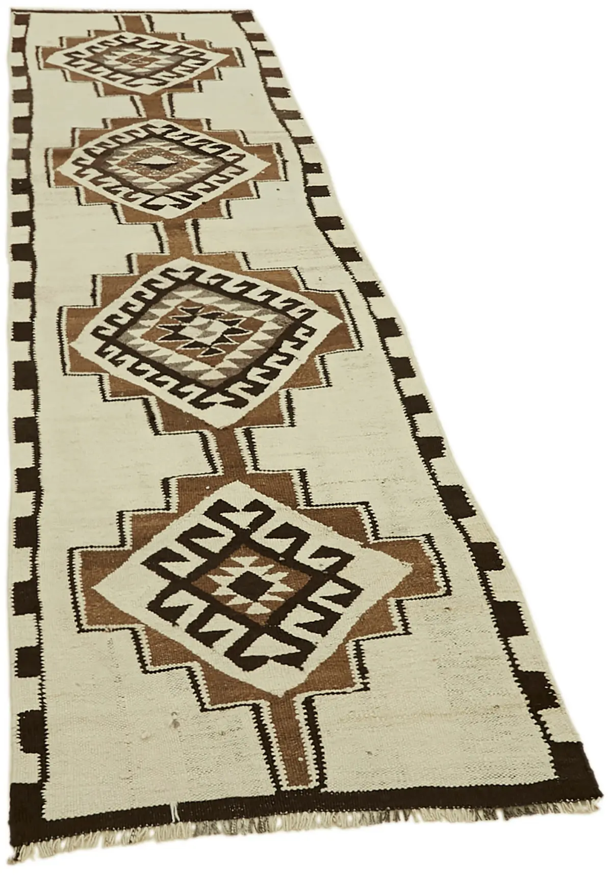 Herki Eskitme Multi Pamuk Üzerine Yün El Dokuma Kilim-090x310 - Görsel 2