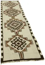 Herki Eskitme Multi Pamuk Üzerine Yün El Dokuma Kilim-090x310 - Görsel 2